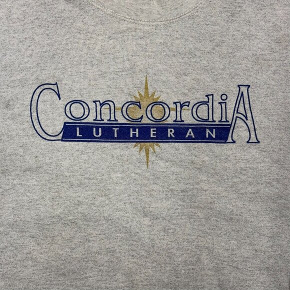 Vintage 1980s Concordia Lutheran Church Graphic Sweatshirt Large - Picture 3 of 5